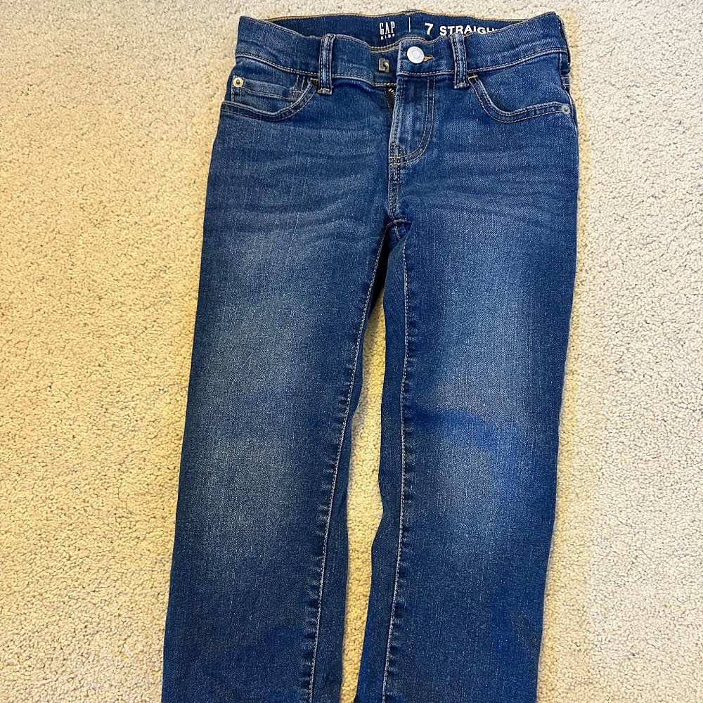 Gap Kids Straight Jeans, NWOT, Blue, Boys Size 7